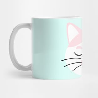 Nursery decor Cute cat face for newborns Mug